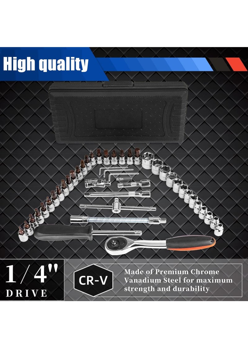 Sharpdo Auto Repair Tools 46-piece Set, Precision Hardware Repair Opening Set, Household Labor-saving Ratchet Wrench Tool Set, Suitable for Home/Repair Shop - Image 2