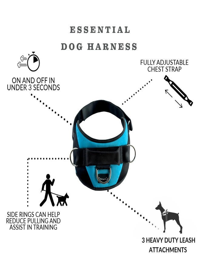 SHAWNCO, Essential Dog Harness, No-Pull, Breathable, Fully Adjustable and Padded for Everyday Use and Training (Whale Sharks, S) - Image 4