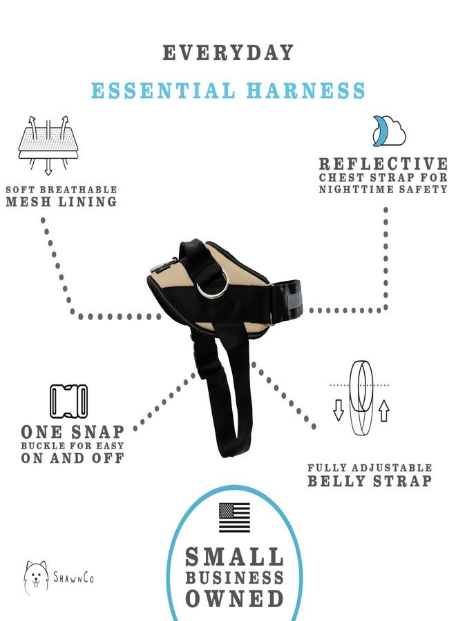 SHAWNCO, Essential Dog Harness, No-Pull, Breathable, Fully Adjustable and Padded for Everyday Use and Training (Whale Sharks, S) - Image 2