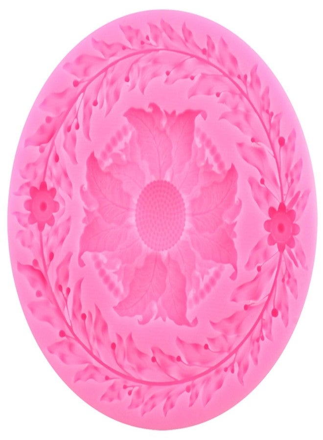 Mujiang Baroque Fondant Molds Embossed Flower Lace Silicone Molds Flower Wreath Garlands Chocolate Mold For Cake Decorating Gum Paste Candy Polymer Clay Set Of 4 - Image 4