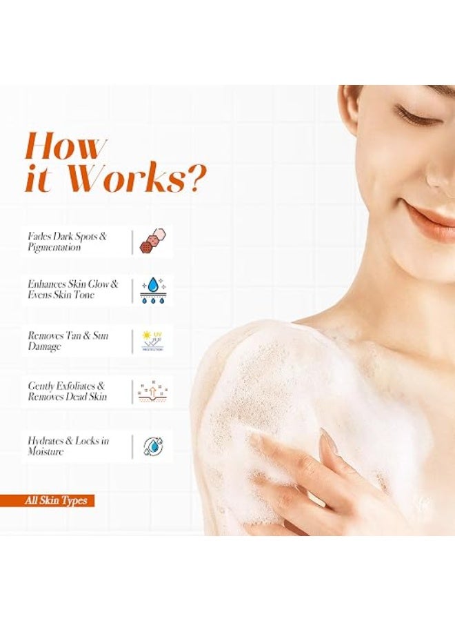 Glutalight Papaya Soap | Glutathione & Papaya Extract | Body Tan Removal Soap | Fades Pigmentation & Dark Spots | Exfoliate Dead Skin Cells | Bathing Soap for Face & Body | Soap For Bath - Pack of 1 - Image 3