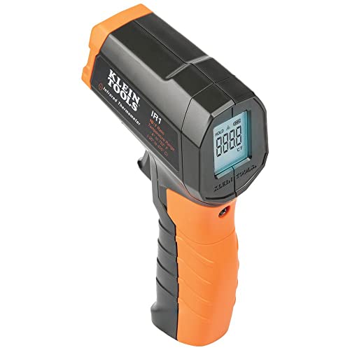 Klein Tools IR1 Infrared Thermometer Digital Laser Gun is NonContact Thermometer with a Temperature Range 4 to 752Degree Fahrenheit