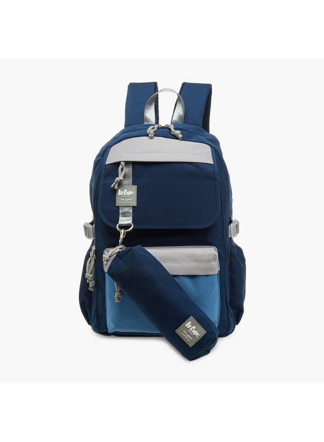 Lee Cooper Boys Colourblock Backpack with Lunch Bag and Pencil Pouch set  - Image 5