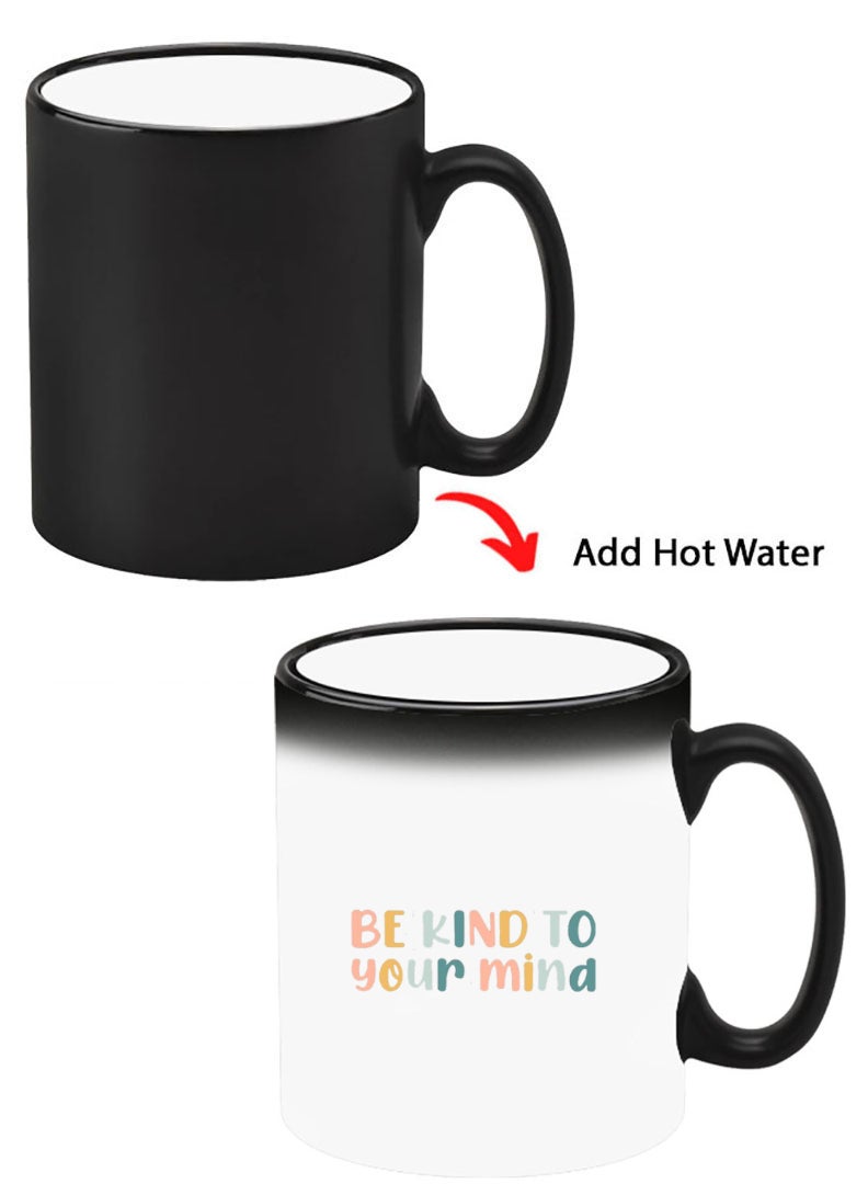 Theodor Color Changing Heat Sensitive Ceramic Mug, Image Revealed When HOT Liquid is Added! Be kind - Image 1