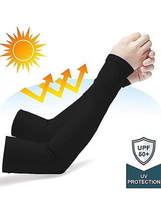 2 Pair Arm Sleeves for Men and Women - Tattoo Cover Up - Cooling Sports Sleeve for Basketball Golf Football - view 5