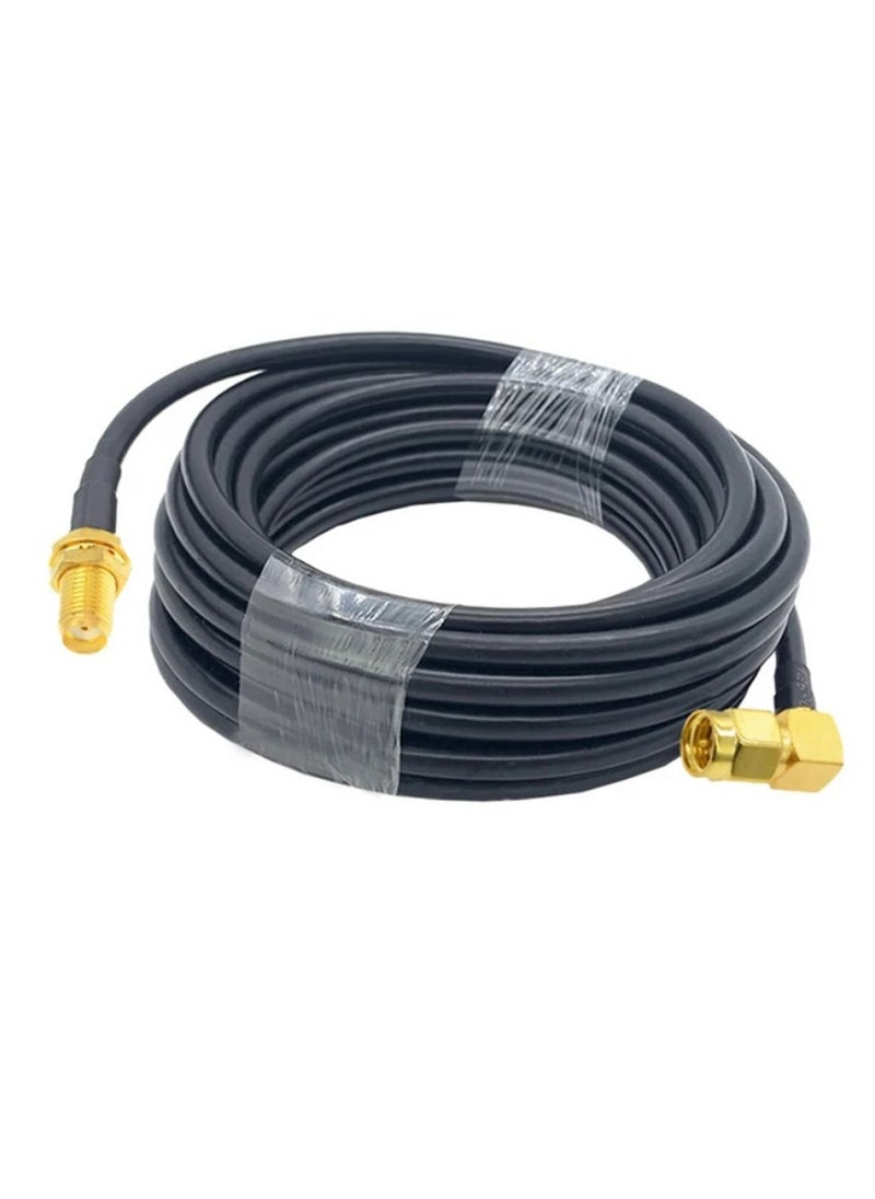 Ohm OHM Antenna  Cable Extension SMA Male 90° to SMA Female RG223 Cable (50 Ohm) 