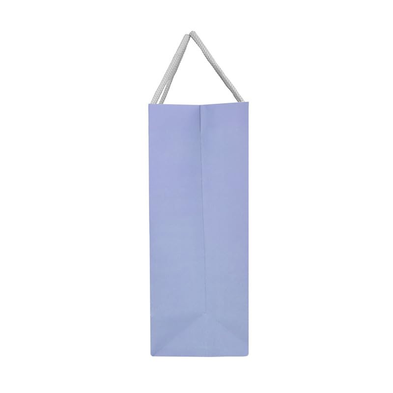 PaperPep Blue Beige Votive Pattern PrintGift Paper Bags | Small (9"X7"X4" inches) | Attached gift tags, Ideal for Return Gifts, Weddings, Birthday & Celebrations | Pack of 3 - Image 3