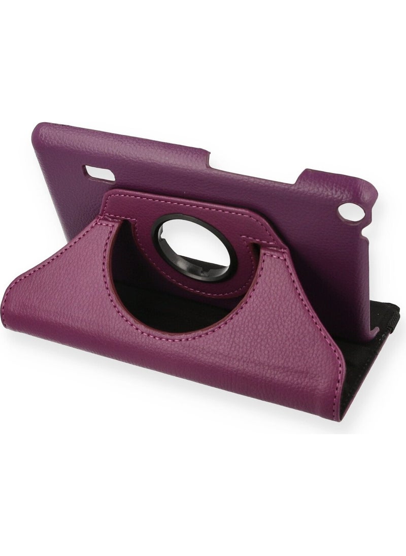 Bilişim Aksesuar - Huawei Mediapad T3 7 Case 360 ​​Tablet Swivel Case - Plum - Image 1