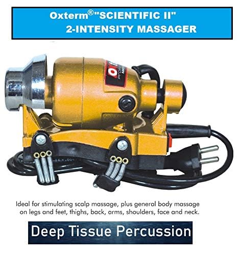 Oxterm® Head Body Powerful Double Speed heavy crome metalic Floating Action Special Massager (Golden) - Image 4