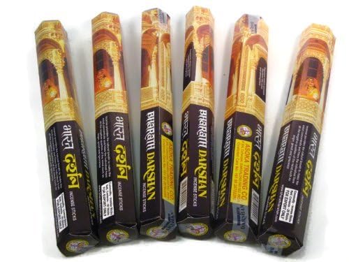 Darshan Bharat Darshan Incense Sticks Handmade in India. Six Pack of 120 Sticks. - Image 2