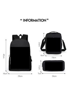 Generic Backpack for primary and secondary school students, backpack for children, anime cartoon backpack, pencil case  - Image 2