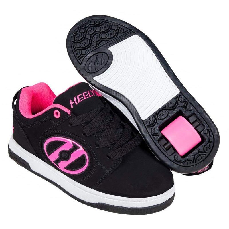 Heelys Voyager Youth Girls Athletic Skate Shoe | Big Kid Black/Pink - Image 2