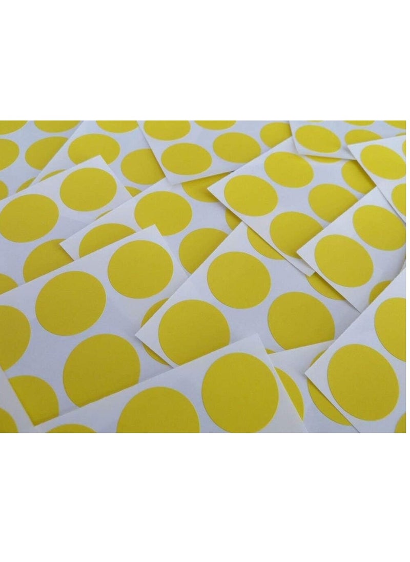 Sadaf - 240-Piece Round Labels 25mm Diameter Yellow - Image 1
