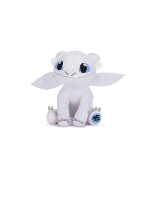 Train Your Dragon 12 Inch Sitting Toothless Lightfury Soft Plush Toy (LIGHTFURY)