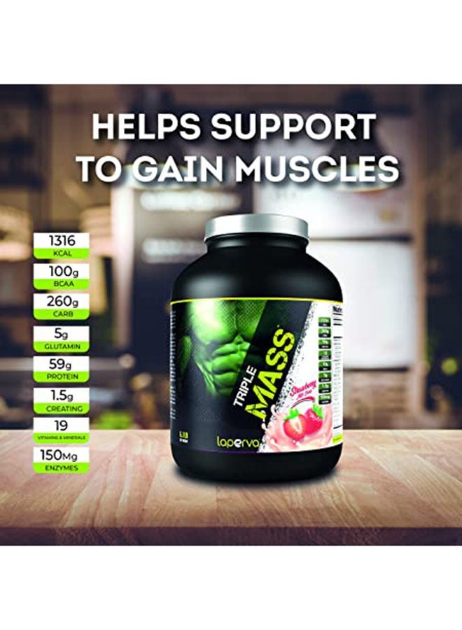 Laperva تريبل ماس - حليب الفراولة 6.1 رطل - Image 2