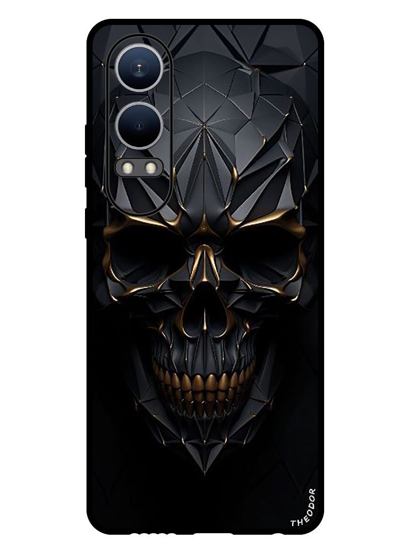 Theodor Protective Case Anti Scratch Shock Proof Bumper Cover For OnePlus Nord CE4 Lite Skull Art - Image 1