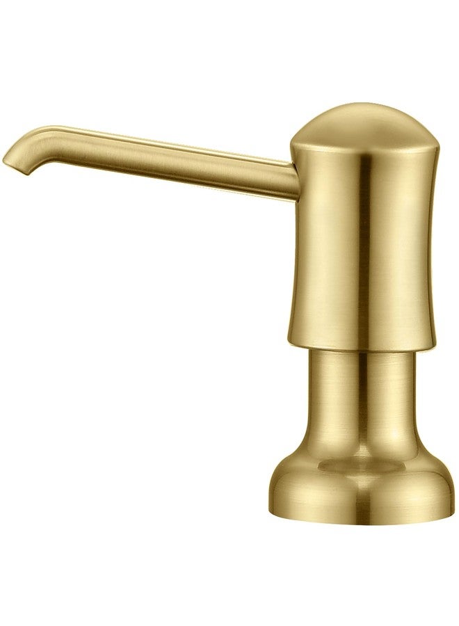 Ultimate Unicorn Brushed Gold Sink Soap Dispenser for Kitchen Sink (Gold Brushed),Dish & Hand Liquid Soap Dispenser，Built-in & Refill from Top Type - Image 1