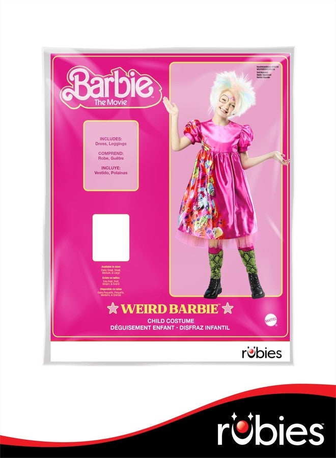Rubies Barbie Movie: Weird Barbie Costume for Kids, Girl's Medium - Image 4