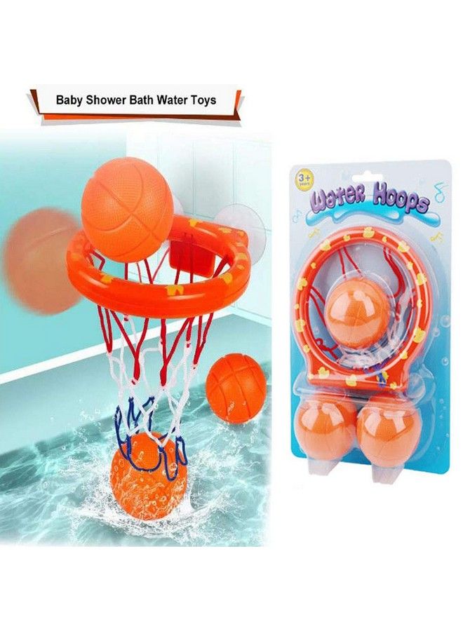 OBTANIM Bathtub Fun Basketball Hoop Balls Set Bathroom Shooting Game Toy For Toddler Kids Children Baby Bath Tub  - Image 4