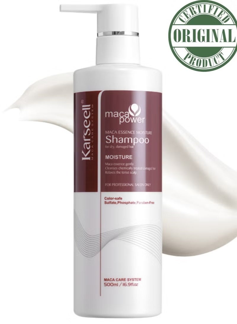 Karseell Argan Oil Shampoo for Deep Repair and Hydration – Nourishing Moroccan Argan Formula for Dry, Damaged, and Color-Treated Hair – 500ml - Image 1