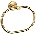 APLusee Bath Towel Ring Brushed Gold,  304 Stainless Steel Swivel Hand Towel Holder Dry Rack Near The Sink, Modern - Image 2