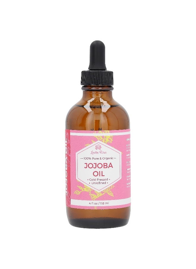 Leven Rose Leven Rose, 100% Pure & Organic Jojoba Oil, 4 fl oz (118 ml)  - Image 1