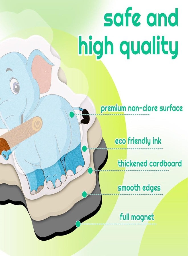 TARINI 36 pcs Fridge Magnets Zoo Animals Educational Magnetic Cute Magnets for Magnetic Whiteboards Office Stickers Refrigerator - Image 3