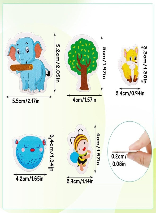 TARINI 36 pcs Fridge Magnets Zoo Animals Educational Magnetic Cute Magnets for Magnetic Whiteboards Office Stickers Refrigerator - Image 2
