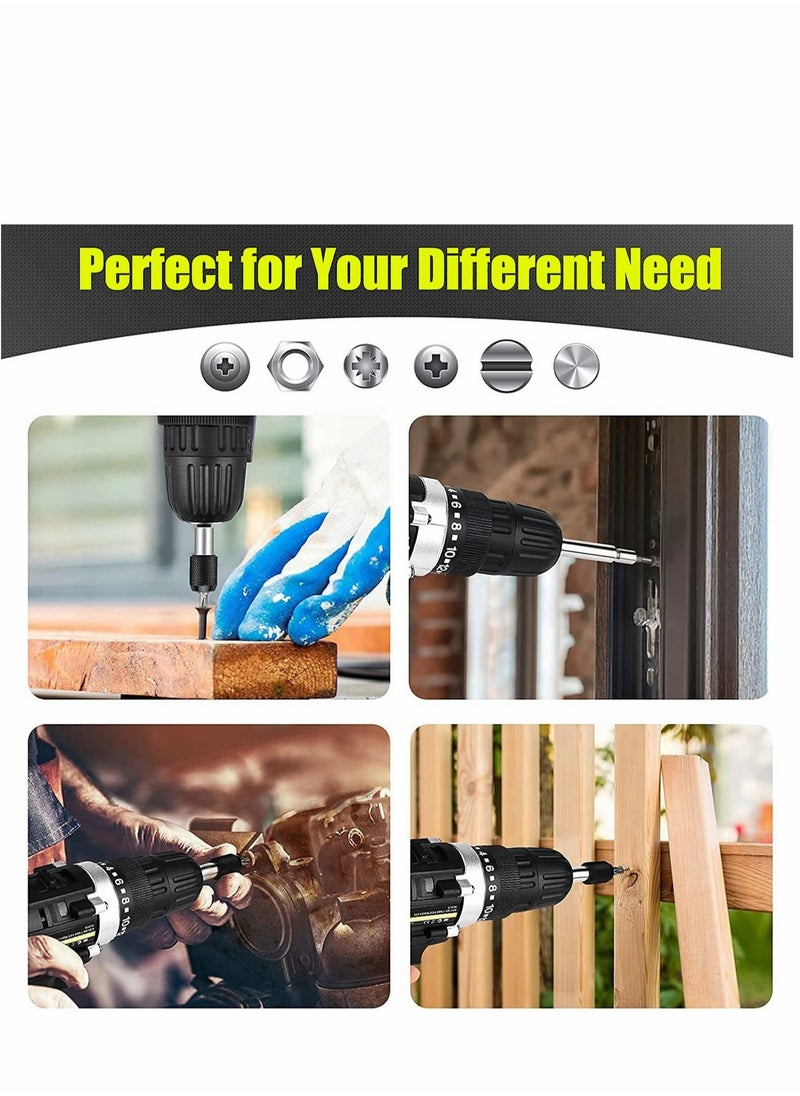 Damaged Screw Extractor Set 22 Pieces Stripped Kit for Broken Bolt All Purpose HSS Remover with Magnetic Extension Bit Holder and Socket Adapter