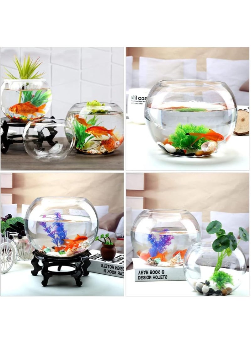 Generic Glass Bubble Bowl (H-5.3" W-7") Multiple Size Choices Vase Glass Round Bowl Terrarium Globe Flower Vase Centrepiece  - Image 2