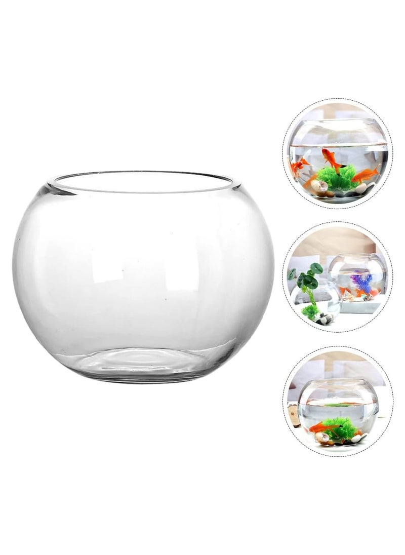 Generic Glass Bubble Bowl (H-5.3" W-7") Multiple Size Choices Vase Glass Round Bowl Terrarium Globe Flower Vase Centrepiece  - Image 4