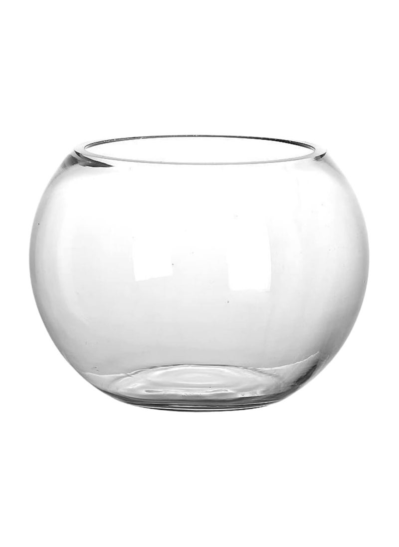 Generic Glass Bubble Bowl (H-5.3" W-7") Multiple Size Choices Vase Glass Round Bowl Terrarium Globe Flower Vase Centrepiece  - Image 1