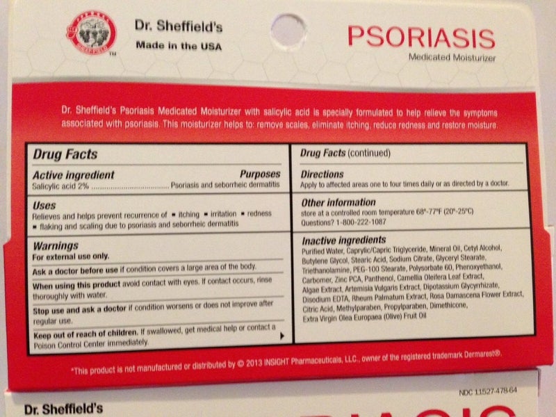Dr. Sheffield's Dr. Sheffields Psoriasis 2% Salicyclic Acid, Medicated Moisturizer (Pack of 2) - Image 2