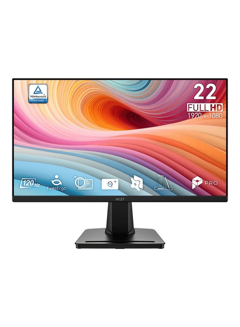 MSI PRO MP225 E12VL 21.45" Inch VA 1920 x 1080 FHD 120Hz 1ms Flat Gaming Monitor black - Image 1