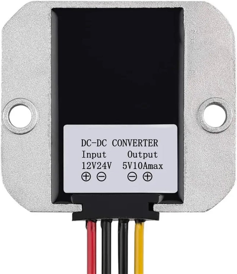 محول DC-DC 12V 24V إلى 5V 10A 50W منظم إمداد طاقة مقاوم للماء وحدة الجهد - Image 1