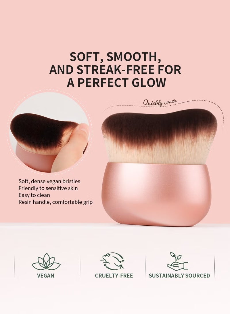 JUE-FISH Extra-Large Body Makeup Brush – Streak-Free Self Tanner & Foundation Applicator with Ergonomic Grip - Image 5