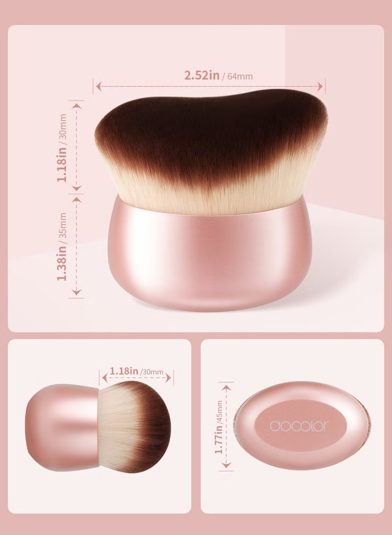 JUE-FISH Extra-Large Body Makeup Brush – Streak-Free Self Tanner & Foundation Applicator with Ergonomic Grip - Image 4