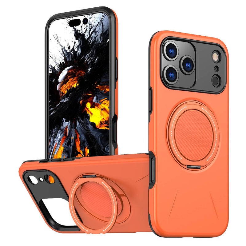 MagSafe iPhone 15 Pro Max Drop Protection PC Case for iPhone 15 15 Plus 15 Pro 15 Pro Max with 360 Rotating Gear Kickstand and Kickstand - Image 1