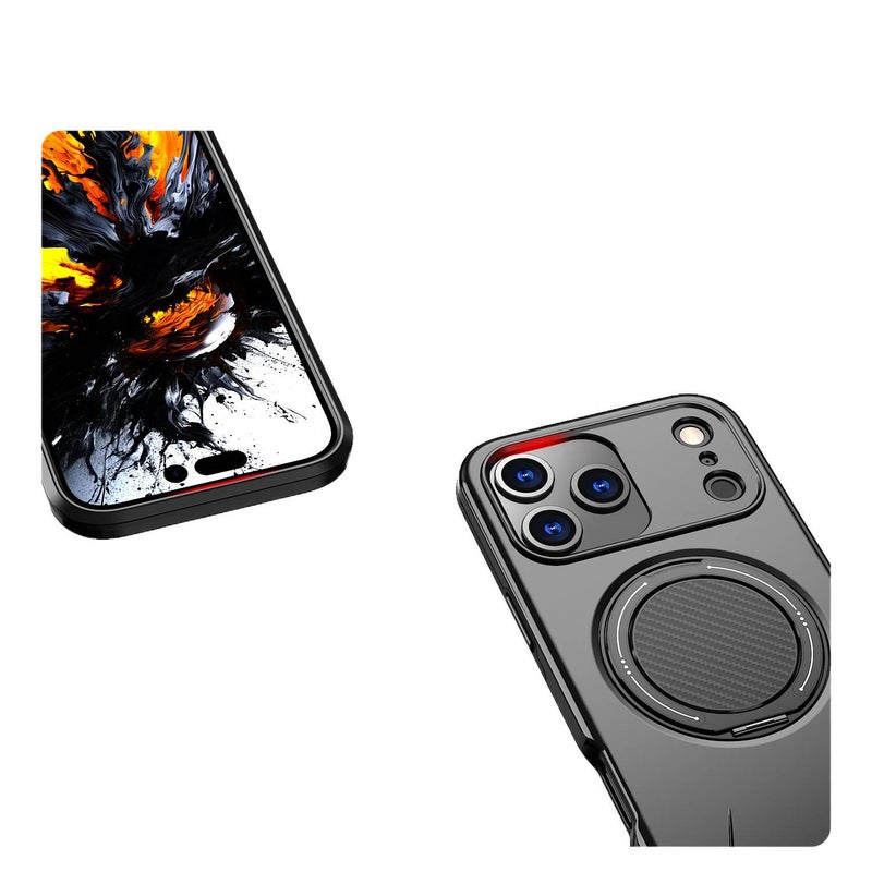 MagSafe iPhone 15 Pro Max Drop Protection PC Case for iPhone 15 15 Plus 15 Pro 15 Pro Max with 360 Rotating Gear Kickstand and Kickstand - Image 2