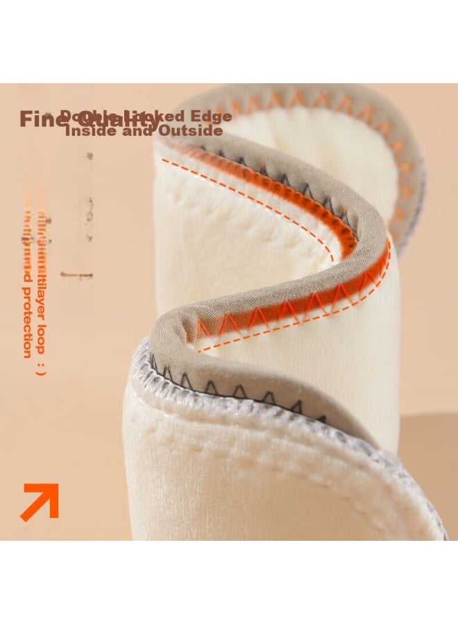 Antarctic Nanjiren 3 Pairs Of Cotton Insoles For Men, Fleece-lined, Sweat-absorbing, Thickened, Warm Insoles, Warm Fleece Bamboo Charcoal Women's Winter Size 35 - Image 3