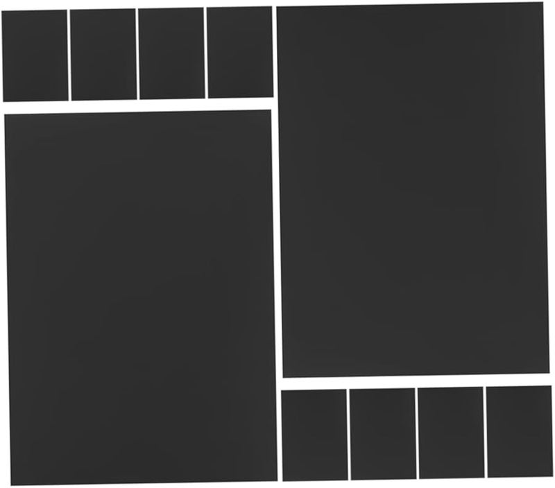 ورق كرتون أسود مقاس A4 40 ورقة ورق حرفي ثقيل الوزن لدعوات DIY وبطاقات التهنئة - Image 1