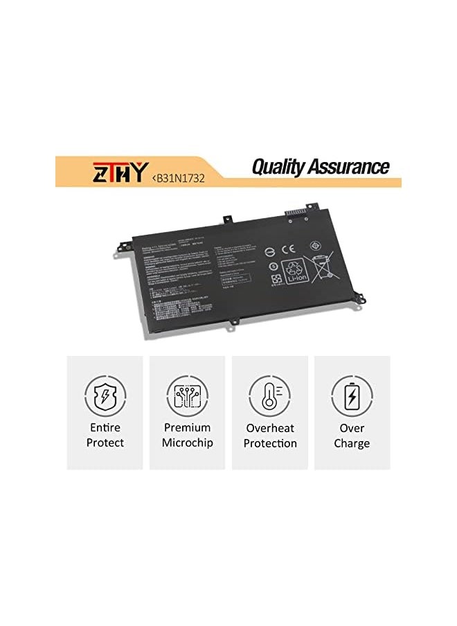 ZTHY - 42Wh B31N1732 Laptop Battery Replacement For Asus Vivobook S14 S430Fa S430Fn S430Ua S430Uf S430Un X430Fa X430Fn X430Uf X430Un B31Bi9H 0B200-02960000 0B200-02960400 - Image 1