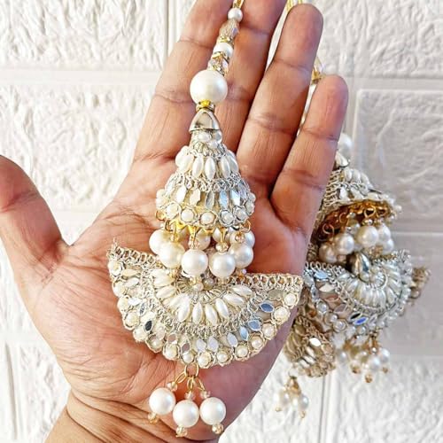 Adikala Craft Store Handmade Ethnic Latkan Tassel Set of 2 for Saree Pallu, Blouse, Suits, Dupatta, Lehenga Decor (Silver Cushion) - Image 2