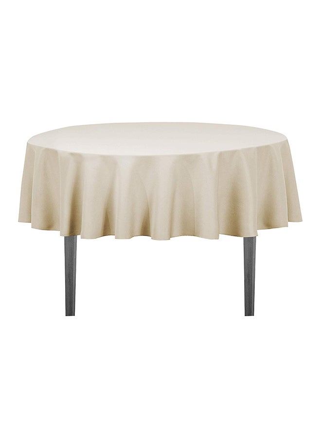 إسكدنيا Solid Pattern Table Cloth Beige 70inch - Image 1