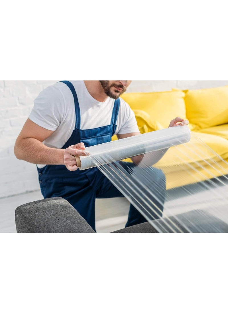 zpac Industrial Clear Stretch Film Roll, 50 cm — Durable & Flexible, 3 KG.  - Image 2