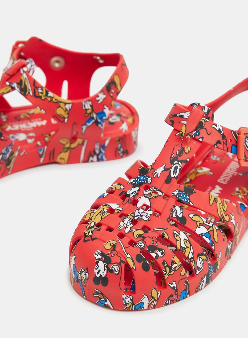 Mini Melissa Baby Unisex Disney Buckle Sandals