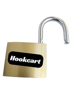 Hookcart Hookcart Pressing Brass Polished Lock with 3 Key Steel Hardened Shackle Double Locking 63 mm Gold Pack of 1  - Image 4