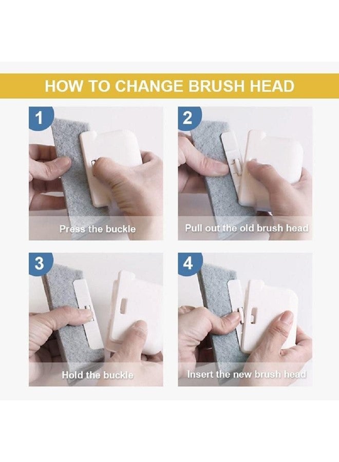 We Happy Window Groove Cleaning Brush Effortless Cleaning for Window Frames, Door Tracks and Tight Spaces - Image 5