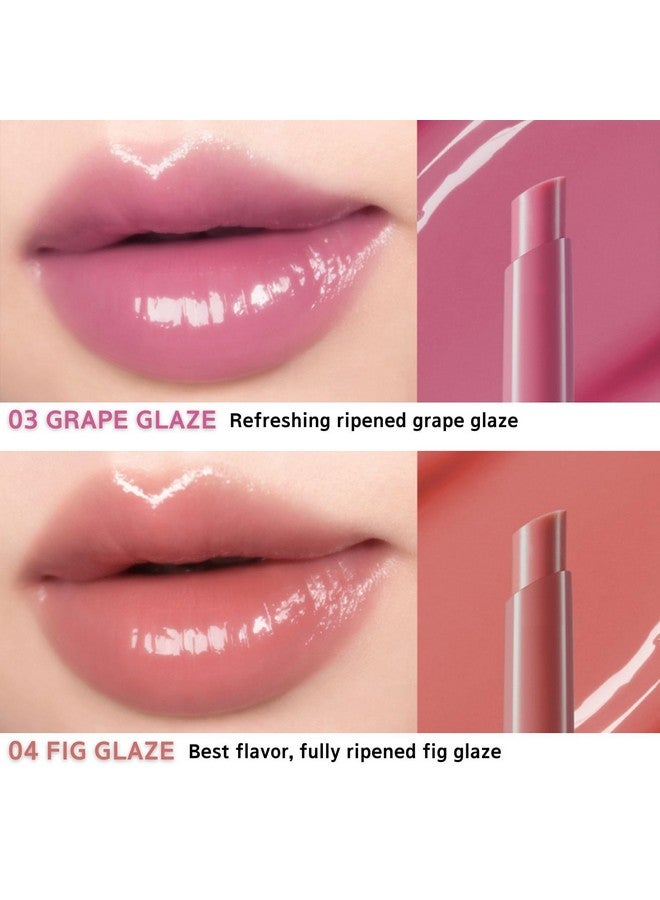 BBI@ BBIA BBIA Over Glaze Stick - Lip Plumping Gloss Melting Balm Lipstick, Intensive Volume Up, High Shine & Glossy, Ultra Watery Moisturizing & Volumizing, Glowy Texture, Korean Lip Makeup (04 FIG GLAZE) - Image 2