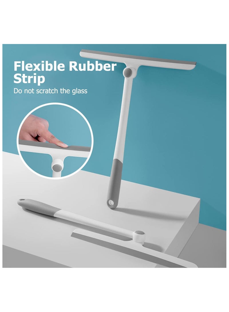 ECVV 2Pack Window Washer Shower Squeegee for Shower Doors Glass Window Wiper Window Cleaning Tool Brush for Glass Doors, Bathroom, Mirrors, Windows Cars and Tile Walls - Image 3